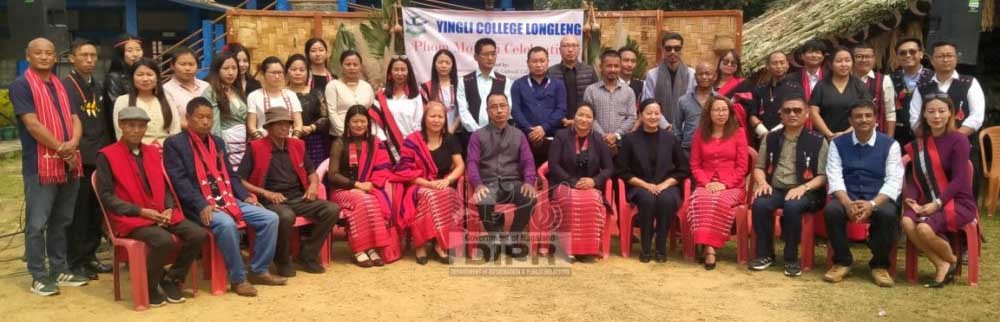 SP Longleng, Yanger Jamir, NPS with other officials during the celebration of ‘A Prelude to Monyiü’ held at Yingli College, Longleng on March 28. (DIPR Photo)